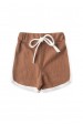 Conjunto Blusa Shorts Canelado Menina - Doce de Leite - Ame Kids