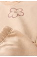 Conjunto Blusa Manga Longa e Calça Moletom - Flor Marrom - Ame Kids