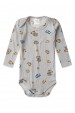 Conjunto Canelado Light Longo - Urso Mescla - Ame Kids