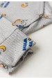 Conjunto Canelado Light Longo - Urso Mescla - Ame Kids