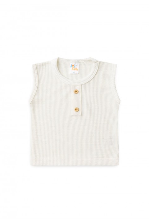 Conjunto Regata e Shorts Menino Moscou - Off-White - Ame Kids