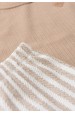 Conjunto de Ribana e Moletinho Ecosustentável Listrado - Nude - Ame Kids