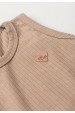 Conjunto de Ribana e Moletinho Ecosustentável Listrado - Nude - Ame Kids