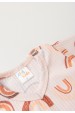 Conjunto Body Canelado Curto Menino - Arco Avelã - Ame Kids