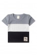 Conjunto de Blusa e Shorts Canelado Tricolor - Mescla - Ame Kids