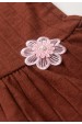 Conjunto Blusa Shorts Milano Menina - Avelã - Ame Kids