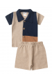 Conjunto Blusa e Short Ecosustentável Ecosustentável - Areia - Ame Kids