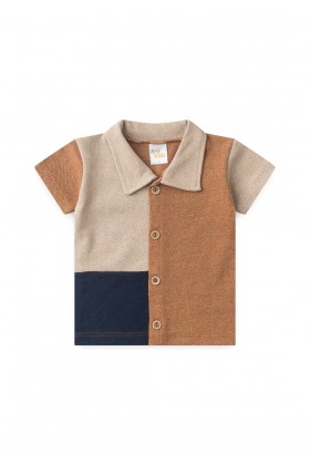 Conjunto Blusa e Short Ecosustentável Ecosustentável - Avelã - Ame Kids