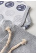 Conjunto Body Canelado Curto Menino - Smile Cinza - Ame Kids