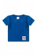 Conjunto de Blusa e Shorts Meia Malha Menino - Azul - Ame Kids