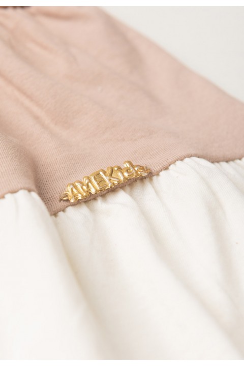 Vestido Curto Menina Meia Malha - Chocolate - Ame Kids