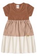 Vestido Curto Menina Meia Malha - Chocolate - Ame Kids