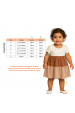 Vestido Curto Menina Meia Malha - Chocolate - Ame Kids