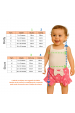 Conjunto Body Alcinha Canelado Curto Menina - Rosa Barbie - Ame Kids