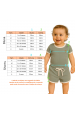 Conjunto Blusa Shorts Canelado Menina - Verde Jade - Ame Kids