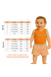 Conjunto de Ribana e Moletinho Ecosustentável Listrado - Verde Jade - Ame Kids