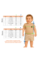 Conjunto de Meia Malha e Moletinho Ecosustentável Listrado - Branco - Ame Kids