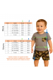 Conjunto de Blusa e Shorts Camuflado Menino - Mescla - Ame Kids