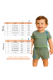 Conjunto de Blusa e Shorts Canelado Milano - Avelã - Ame Kids