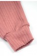 Conjunto Body Canelado Menina - Rosê - Ame Kids