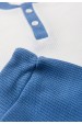 Conjunto de Blusa e Shorts Moscou Menino - Botões Azul - Ame Kids