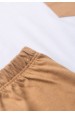 Conjunto de Blusa e Shorts Meia Malha Menino - Bolso Avelã - Ame Kids