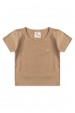 Conjunto de Blusa e Shorts Estampado Menino - Nude - Ame Kids