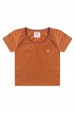 Conjunto de Blusa e Shorts Estampado Menino - Avelã - Ame Kids