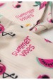 Conjunto Canelado Light Estampado Curto - Summer - Ame Kids