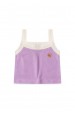 Conjunto Cropped Shorts Menina - Lilás - Ame Kids