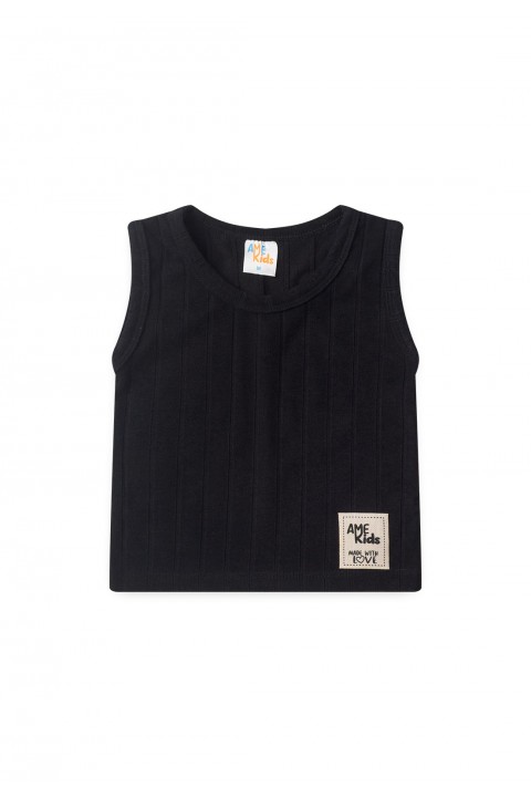 Conjunto Regata Milano e Shorts Menino - Preto - Ame Kids