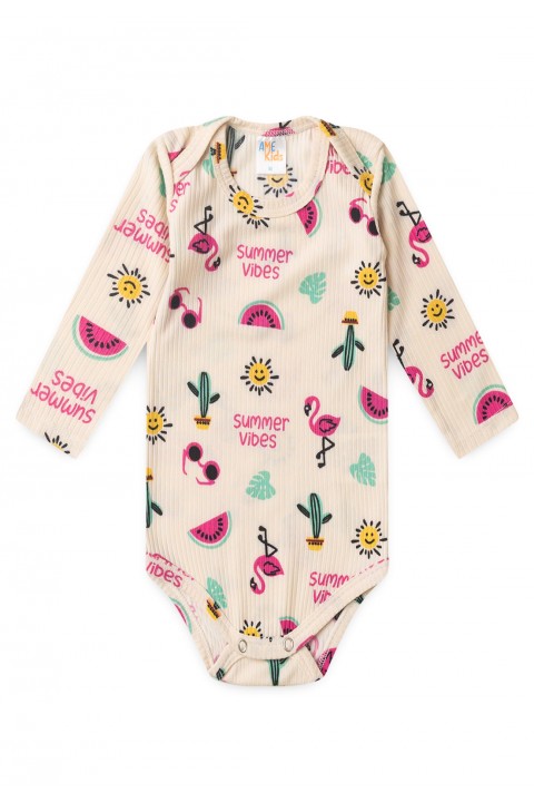 Conjunto Canelado Light Longo - Summer  - Ame Kids
