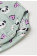 Conjunto Canelado Light Longo - Pandinha Verde - Ame Kids