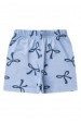 Conjunto Bata Shorts Verão Bebê - Lacinho Azul - Ame Kids