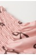 Conjunto Bata Shorts Verão Bebê - Lacinho Rosê - Ame Kids