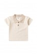Conjunto Blusa Polo e Short Ecosustentável Ecosustentável - Caqui - Ame Kids