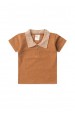 Conjunto Blusa Polo e Short Ecosustentável Ecosustentável - Avelã - Ame Kids