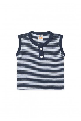 Conjunto Regata e Shorts Menino Suedine - Azul Marinho - Ame Kids