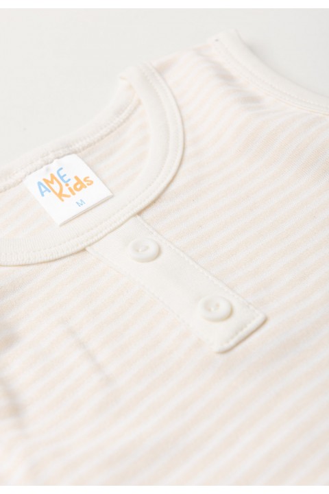 Conjunto Regata e Shorts Menino Suedine - Marfim - Ame Kids