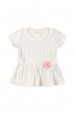 Conjunto Blusa Shorts Milano Menina - Off-White - Ame Kids