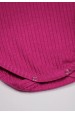 Conjunto Body Canelado Curto Menina - Bordô - Ame Kids