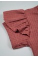 Conjunto Body Canelado Curto Menina - Rosê - Ame Kids