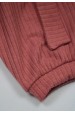 Conjunto Body Canelado Curto Menina - Rosê - Ame Kids
