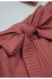 Conjunto Body Canelado Curto Menina - Rosê - Ame Kids