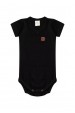 Conjunto Body Canelado Curto Menino - Preto - Ame Kids