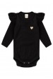 Conjunto Body Canelado Menina - Preto - Ame Kids