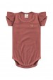 Conjunto Body Canelado Curto Menina - Rosê - Ame Kids