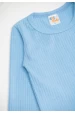 Blusa Canelada Manga Longa - Azul Bebê - Ame Kids