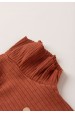 Conjunto Canelado Body e Saia Bebê - Terra - Ame Kids