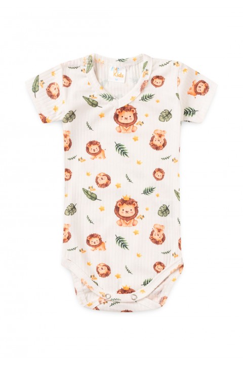 Conjunto Body Canelado Curto Menino - Lion- Ame Kids
